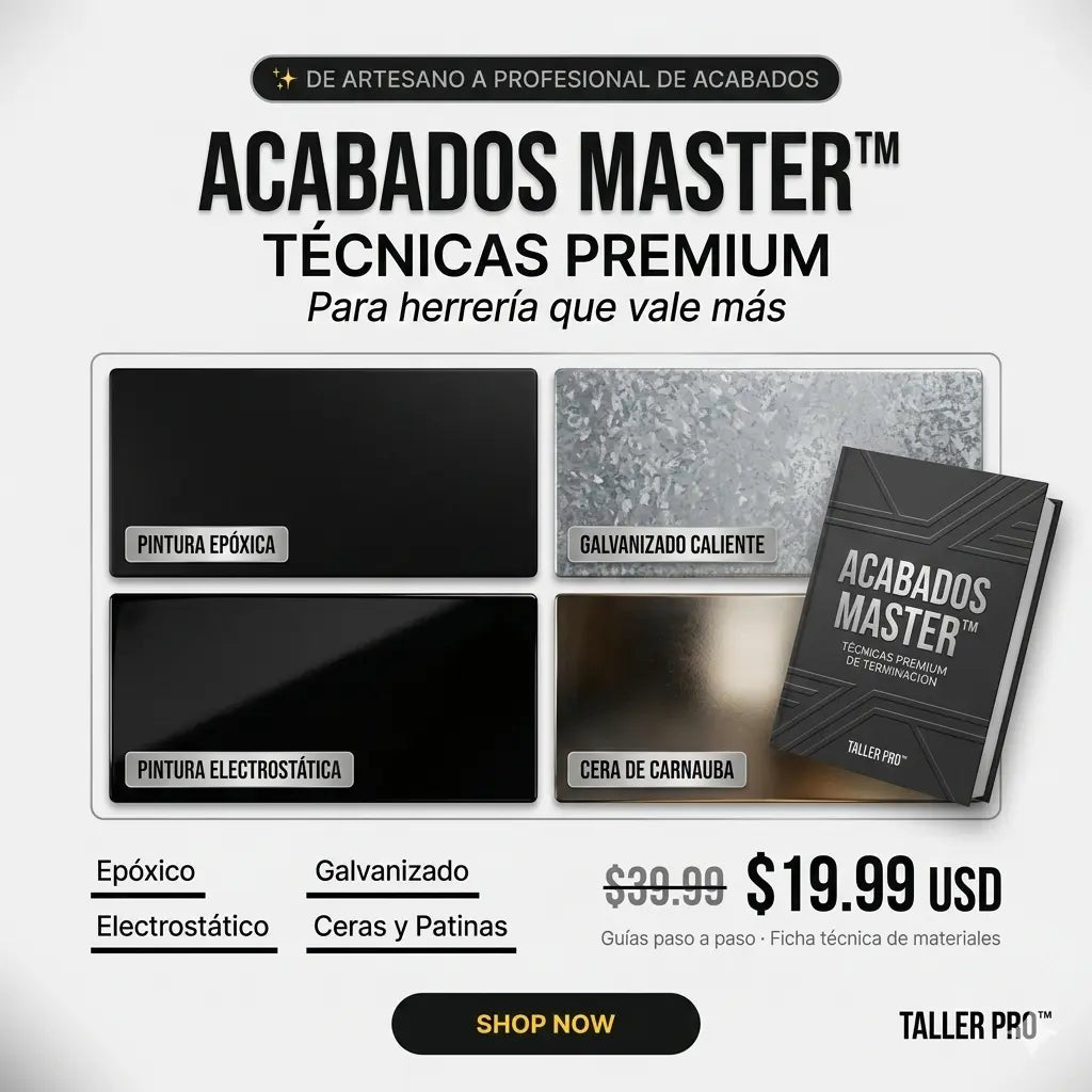 ACABADOS MASTER™, para incrementar el precio de tus productos en metal.