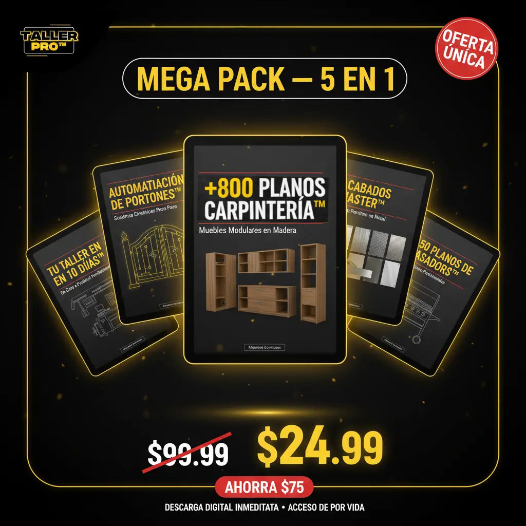 MEGA PACK 5 EN 1 - SISTEMA DE RENTABILIDAD ACELERADA PARA TALLERES PRO™ LOS 5 PASOS PARA GANAR DE VERDAD (PRECIO ESPECIAL POR TU COMPRA)